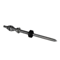 Schroef Met Dubbele Schroefdraad voor Adapters en Driehoeken - M10x200 PV-06-01