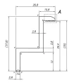 Eindklem - M8 Gat - Aluminium 6060 - H35 Geanodiseerd PV-03-06 (2)