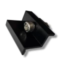 Eindklem 30mm met Schroef en Inzetstuk - Zwart Gelakt PV-03-23