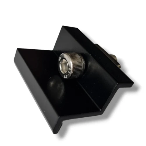 Eindklem 30mm met Schroef en Inzetstuk - Zwart Gelakt PV-03-23