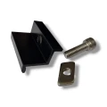 Eindklem 30mm met Schroef en Inzetstuk - Zwart Gelakt PV-03-23 (2)