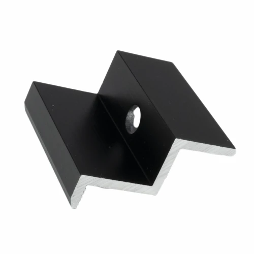 Eindklem - M8 Gat - Aluminium 6060 - H40 Geanodiseerd PV-03-10