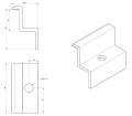Eindklem - M8 Gat - Aluminium 6060 - H40 PV-03-09 (3)