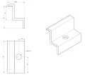 Eindklem - M8 Gat - Aluminium 6060 - H35 Geanodiseerd PV-03-06 (3)
