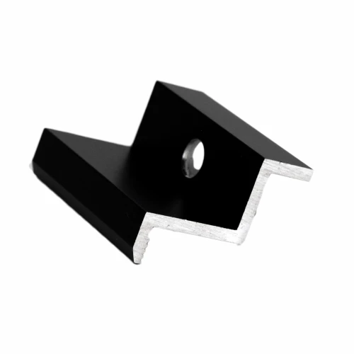 Eindklem - M8 Gat - Aluminium 6060 - H32 Geanodiseerd PV-03-04
