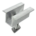 Middenklem H25 L50 ruw met M8x25 schroef en inzetstuk voor 35 mm panelen PV-04-17