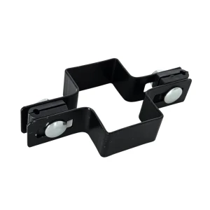 Tussenbeugel voor hekpanelen 40x60 zwart