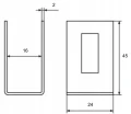 Universele klem beugel connector voor hekpanelen antraciet grafiet GPV-700-16 (3)