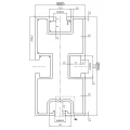 Aluminium Profiel voor Zeskantbouten 420cm 80x40 PV-01-24 (2)