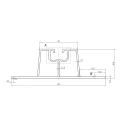 Trapeziumbrug 33cm H-30 van EPDM voor Daken van Trapeziumplaten PV-02-01 (2)