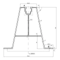 Trapeziumbrug 33cm H-100 van EPDM voor Daken van Trapeziumplaten PV-02-05 (2)