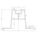 Trapeziumbrug 33cm H-60 van EPDM voor Daken van Trapeziumplaten PV-02-02 (2)