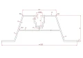 Trapeziumbrug 33cm H-40 van EPDM voor Daken van Trapeziumplaten PV-02-03 (2)