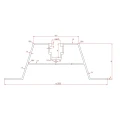 Trapeziumbrug 60cm H-40 van EPDM voor Daken van Trapeziumplaten PV-02-03-03 (2)