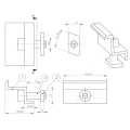 Eindklem 30mm met Schroef en Inzetstuk PV-03-22 (3)