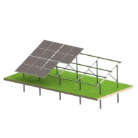 Zonnepanelen grondconstructie N2V Strong voor 16 panelen verticaal 25-35° Magnelis