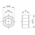 Zeskantmoer M16 DIN 934 A4-80 000-073 (3)