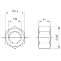 Zeskantmoer M30 DIN 934 A4-50 000-077 (2)