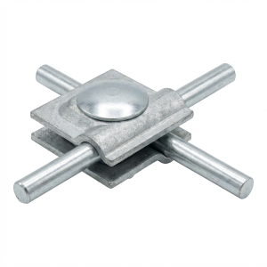 Universele DIN dubbele connector gegalvaniseerd verzinkt