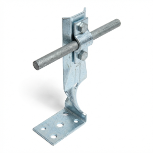 Hoekbeugel met plaat draai h=7cm galvanisch verzinkt