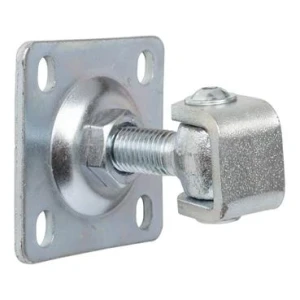 Verstelbaar scharnier met schild M16 80x80x3 mm, oog verzinkt