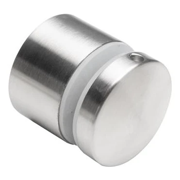 Puntklem voor glas fi 50/30/M10x45, glas 8-21,52 mm, AISI 304, vlak systeem, satijn 000-262 (1)