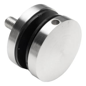 Puntbevestiging voor glas fi 50/8/M10x50, glas 8-17,52 mm, AISI 304, vlak systeem, satijn