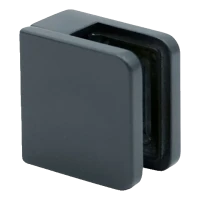 Glashouder 45x45x26 mm antraciet glas 6-10,76 mm zamak vlak systeem gelakt