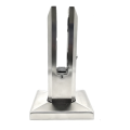 Verticale glashouder spigot 50x50/100x100 mm glas 12-17,52 mm AISI 304 satijn 000-291 (1)