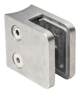 Glashouder 45x45x26 mm glas 6-10,76 mm zamak systeem 42,4 mm ruw