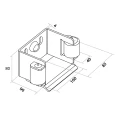 Pakket rijwielen voor schuifpoort: 2× rijwiel (9-rols, kunststof) + accessoires 000-252 (7)