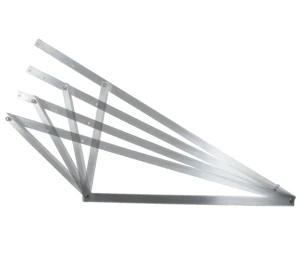 Montagedriehoek verstelbaar 15°-30° verticaal 1500x580x1050 mm aluminium 6060