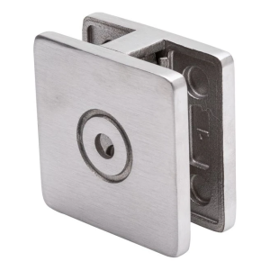 Glashouder 8-10 mm 60x60x28 mm AISI 304 vlak systeem satijn