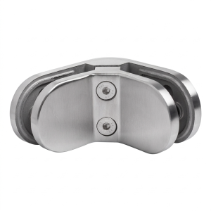 Glashouder 6-12,76 mm 90° ovaal 82x45x30 mm pin AISI 304 satijn