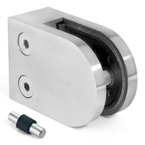 Glashouder 6-10,76 mm 50x40x26 mm pin AISI 304 vlak systeem glanzend