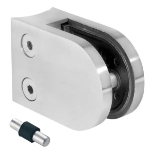 Glashouder 6-12,76 mm 63x45x30 mm pin AISI 304 systeem 42,4 mm satijn