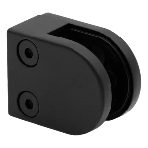 Glashouder 6-10,76 mm 50x40x26 mm pin zamak gelakt vlak systeem zwart