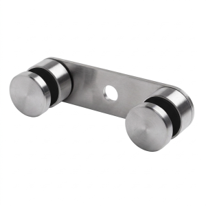 Glasklem dubbel fi 30/M8 L=150mm voor glas 8-21,52mm AISI304 universeel satijn