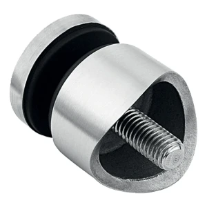 Puntbevestiging voor glas 6-12mm Ø 30/13/M8x40 AISI304 systeem 42,4 satijn