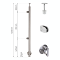 Linker eindpaal fi 42,4x1230mm AISI304 zijdelingse bevestiging satijn 000-525 (2)