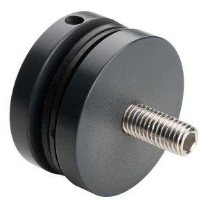 Puntbevestiging glas 8-17,52mm fi 50/8/M10x50 AISI304 vlak systeem antraciet