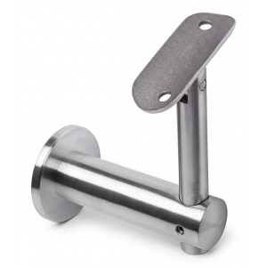 Leuningbevestiging aan wand Ø 50mm verstelbaar AISI304 systeem 42,4 satijn