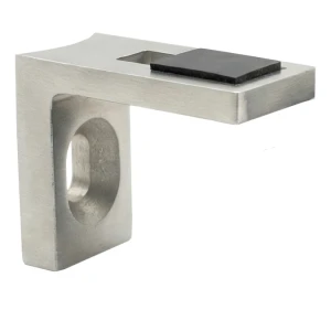 Glasdrager 40x35x20 mm AISI304 systeem 42,4 satijn