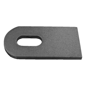 Stalen connector L120 voor poortschanier M18 – opening 180°