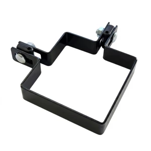 Hoekbeugel voor hekpanelen 100x100 mm zwart