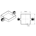 Tussenbeugel voor hekpanelen 100x100 mm gegalvaniseerd 000-777 (4)