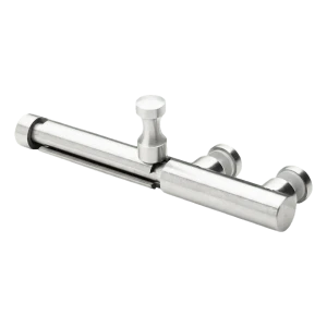 Stalen grendel voor glazen poort AISI 304 ø20 mm satijn – inschroefmontage