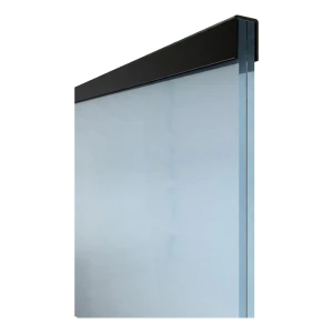 Kozza aluminium rechthoekige handgreep 30,1×25 mm zwart voor glas 16–21,52 mm – 5 m