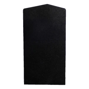 Kozza linker zijkap voor balustradeprofiel U KE 100 – zwart, aluminium