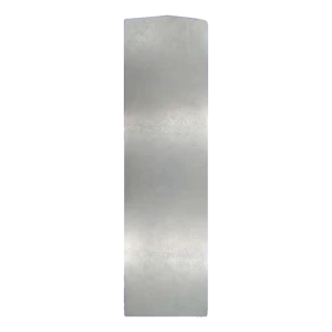 Kozza KE 100 – linker zijkap aluminium voor U-profielen glasbalustrades